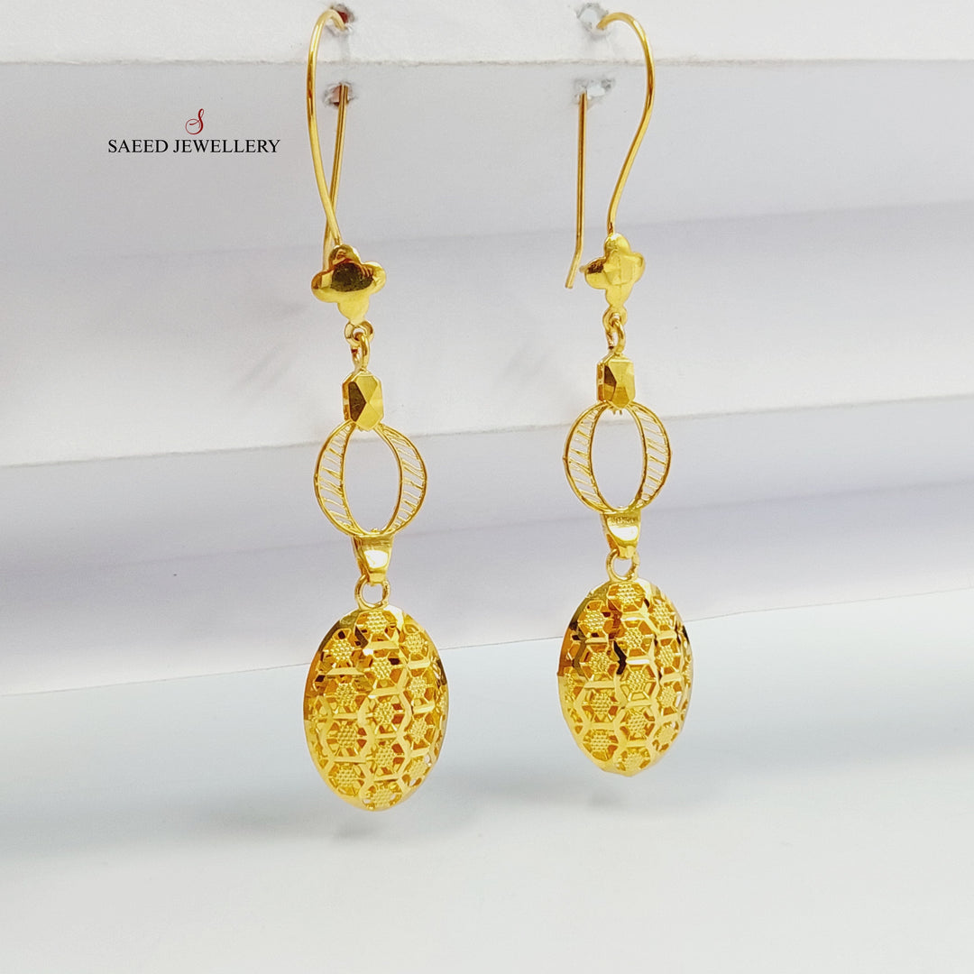 21K حلق تركي اكسترا-مجوهرات الشيخ سعيد-Saeed Jewelry 