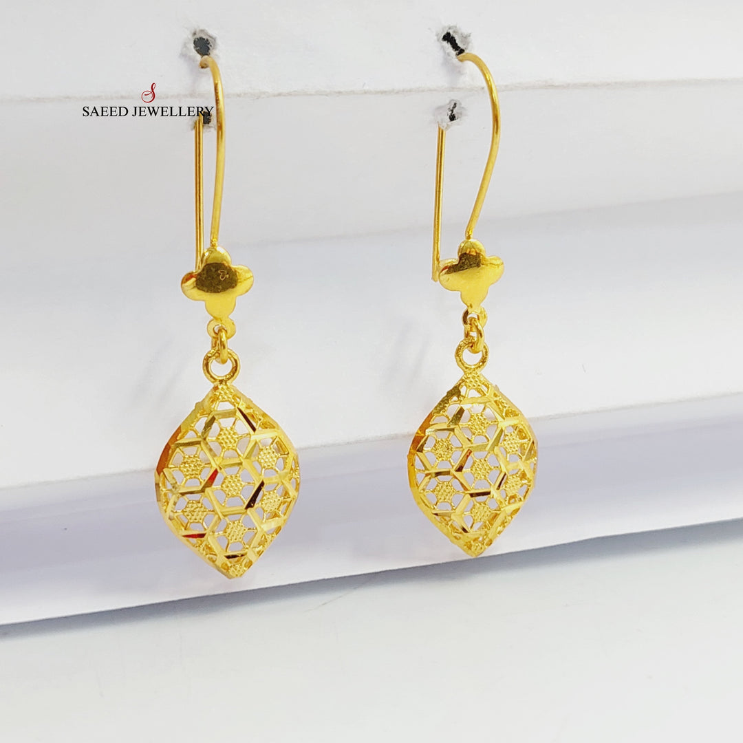 21K حلق تركي اكسترا-مجوهرات الشيخ سعيد-Saeed Jewelry 
