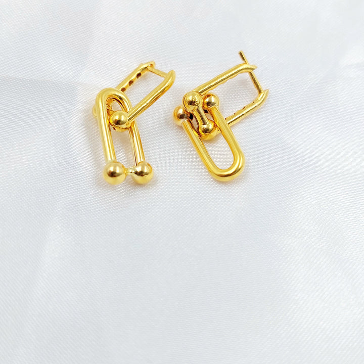 Deluxe Earrings Made of 21K Gold by Saeed Jewelry 