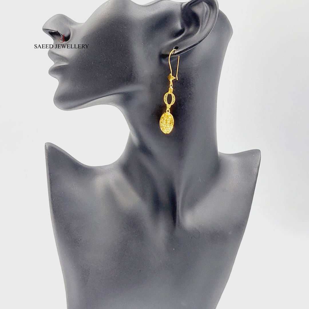21K حلق تركي اكسترا-مجوهرات الشيخ سعيد-Saeed Jewelry 