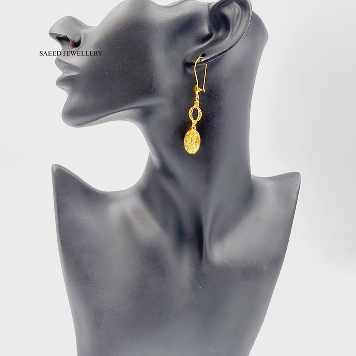 21K حلق تركي اكسترا-مجوهرات الشيخ سعيد-Saeed Jewelry 