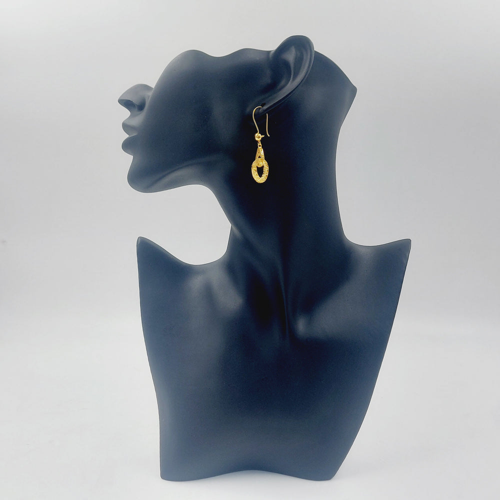 21K حلق شنكل اكسترا-مجوهرات الشيخ سعيد-Saeed Jewelry 