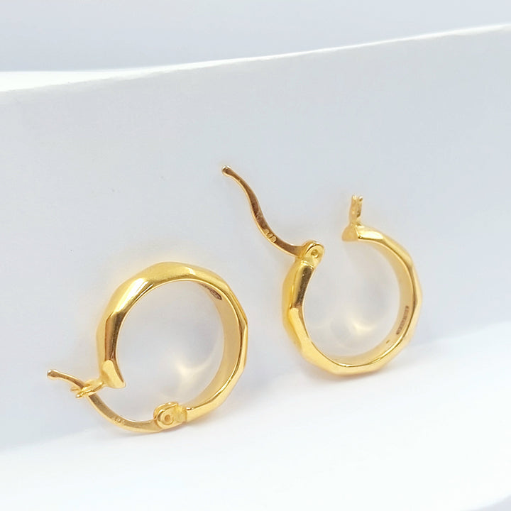 21K حلق ذبلة اكسترا-مجوهرات الشيخ سعيد-Saeed Jewelry 