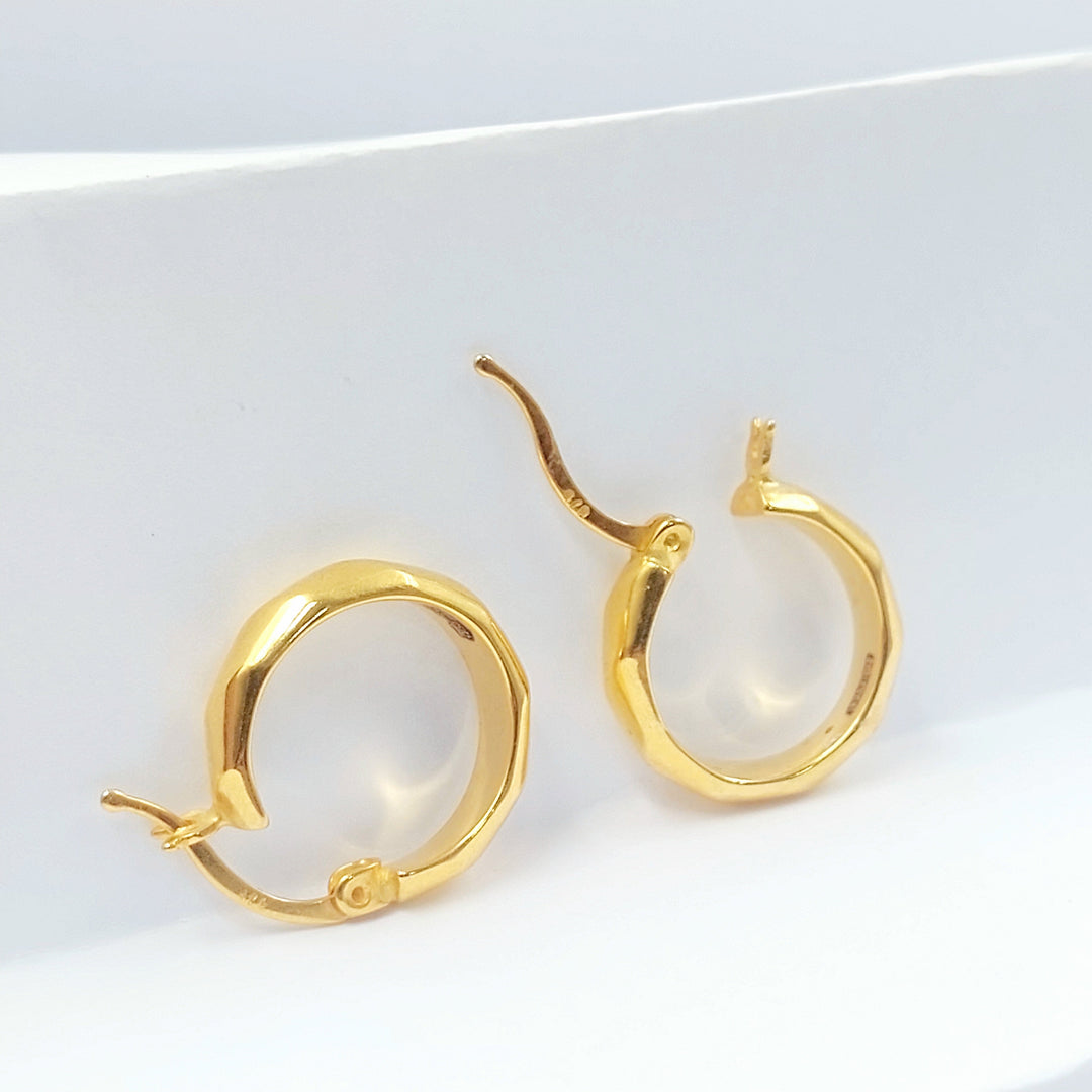 21K حلق ذبلة اكسترا-مجوهرات الشيخ سعيد-Saeed Jewelry 