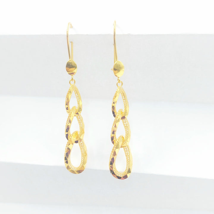 21K حلق شنكل اكسترا-مجوهرات الشيخ سعيد-Saeed Jewelry 