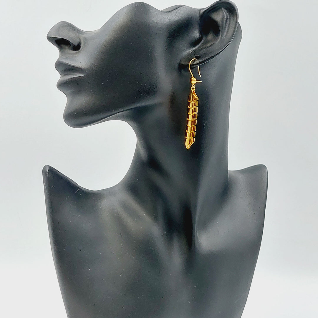 Deluxe Snake Earrings Made of 21K Gold by Saeed Jewelry 