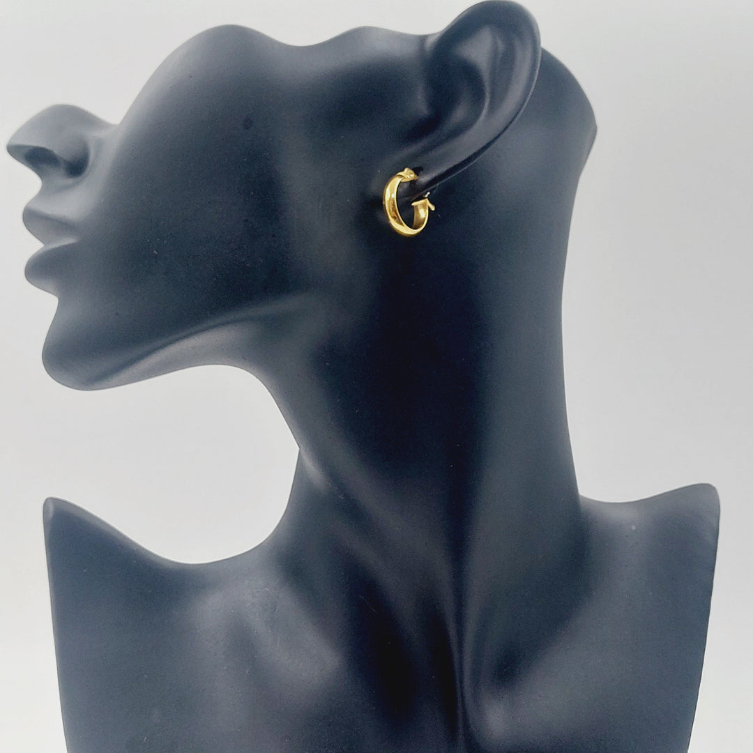 21K حلق ذبلة اكسترا-مجوهرات الشيخ سعيد-Saeed Jewelry 