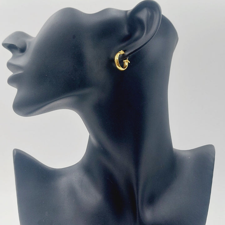 21K حلق ذبلة اكسترا-مجوهرات الشيخ سعيد-Saeed Jewelry 