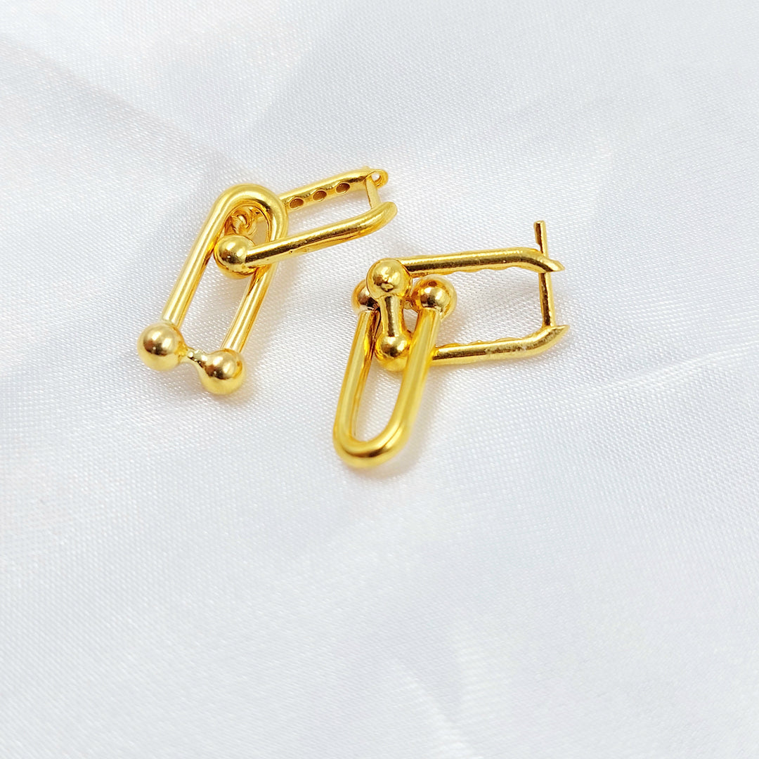 Deluxe Earrings Made of 21K Gold by Saeed Jewelry 