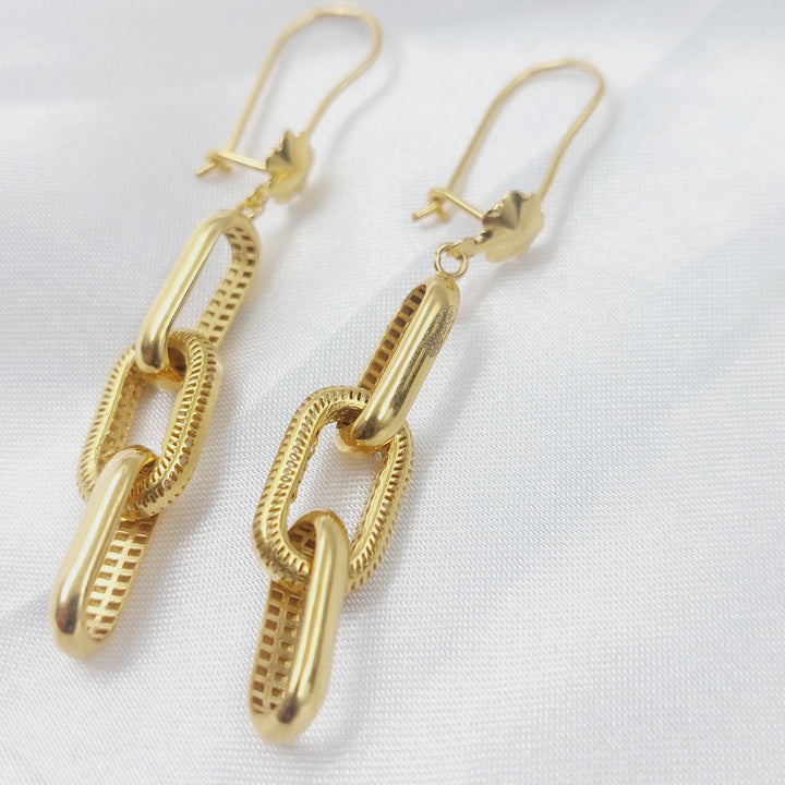 Deluxe Shankle Earrings Made of 21K Gold by Saeed Jewelry 