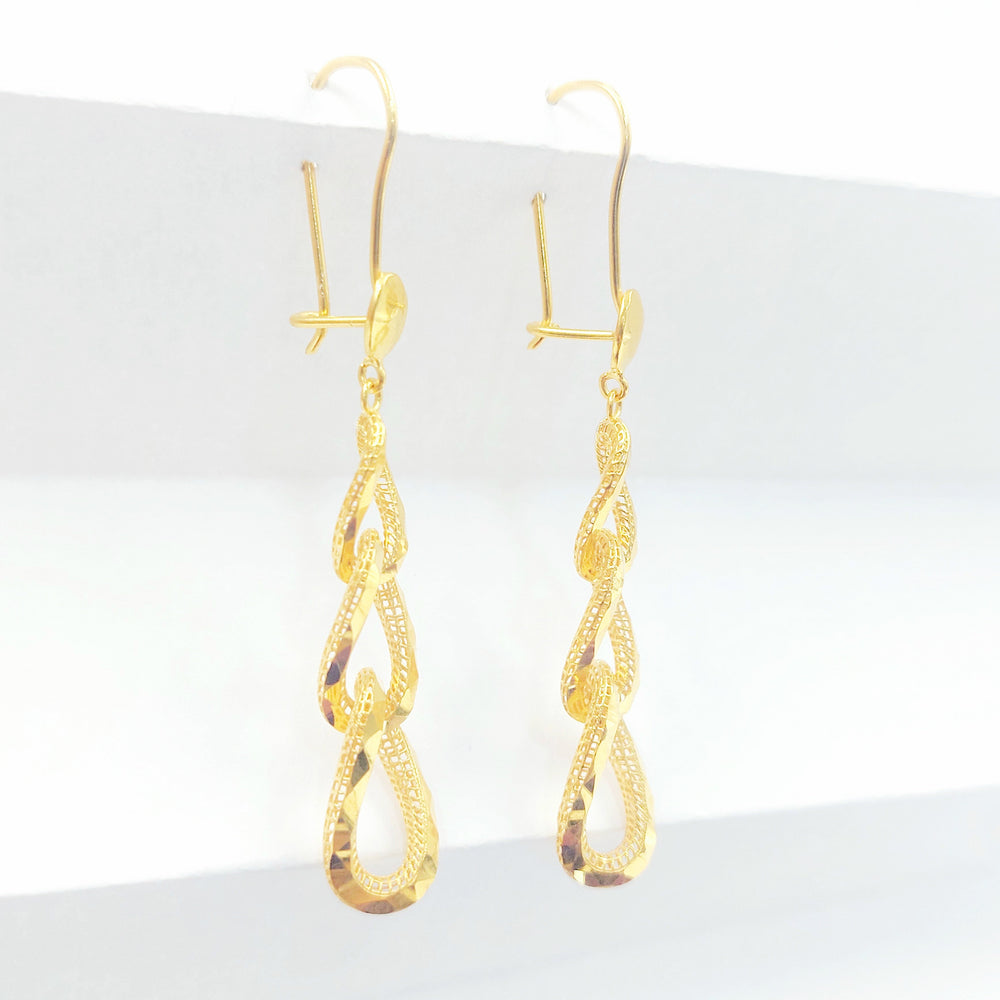 21K حلق شنكل اكسترا-مجوهرات الشيخ سعيد-Saeed Jewelry 