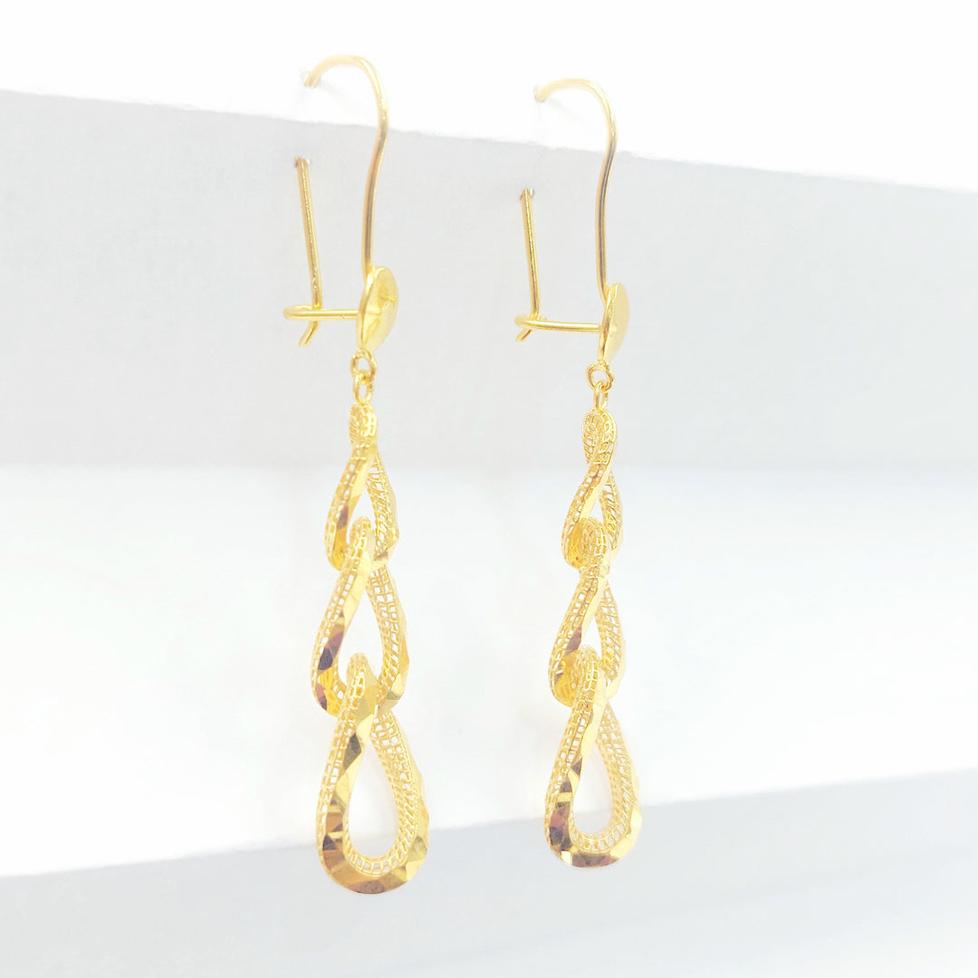 21K حلق شنكل اكسترا-مجوهرات الشيخ سعيد-Saeed Jewelry 