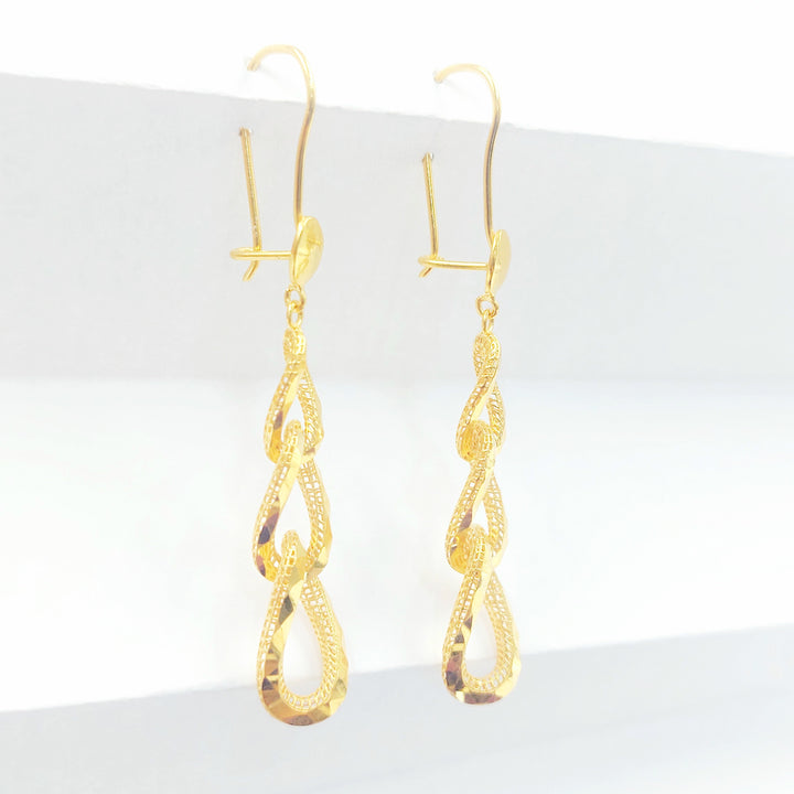 21K حلق شنكل اكسترا-مجوهرات الشيخ سعيد-Saeed Jewelry 