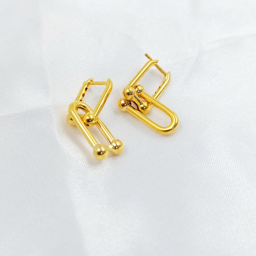 Deluxe Earrings Made of 21K Gold by Saeed Jewelry 