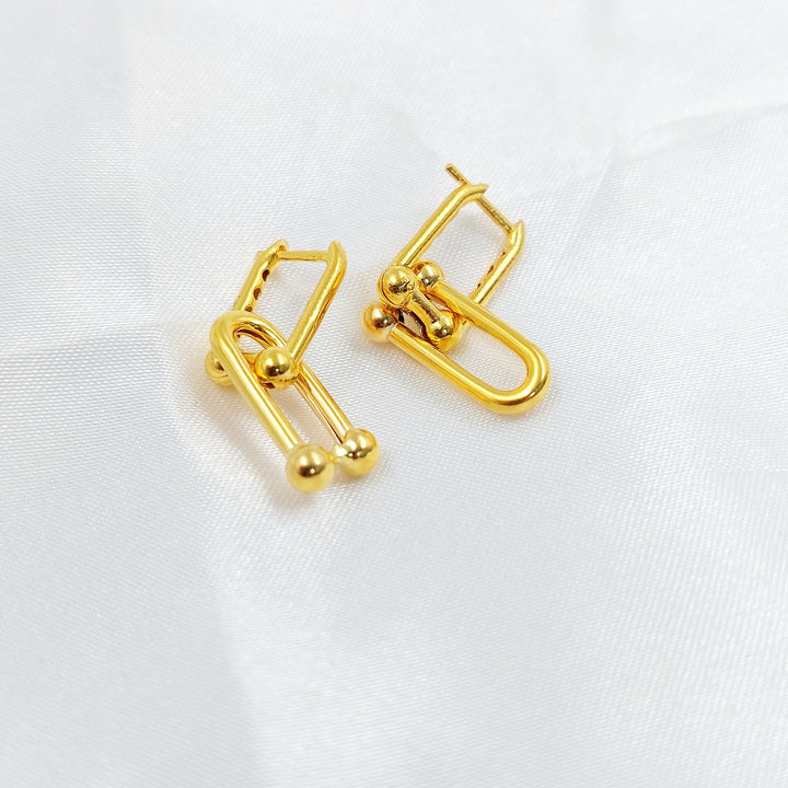 Deluxe Earrings Made of 21K Gold by Saeed Jewelry 