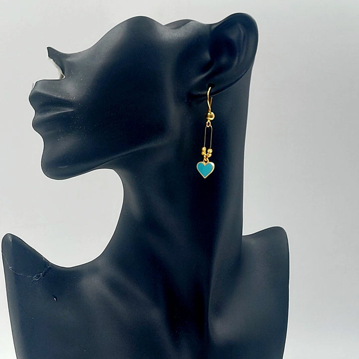 21K حلق اكسترا مينا-مجوهرات الشيخ سعيد-Saeed Jewelry 