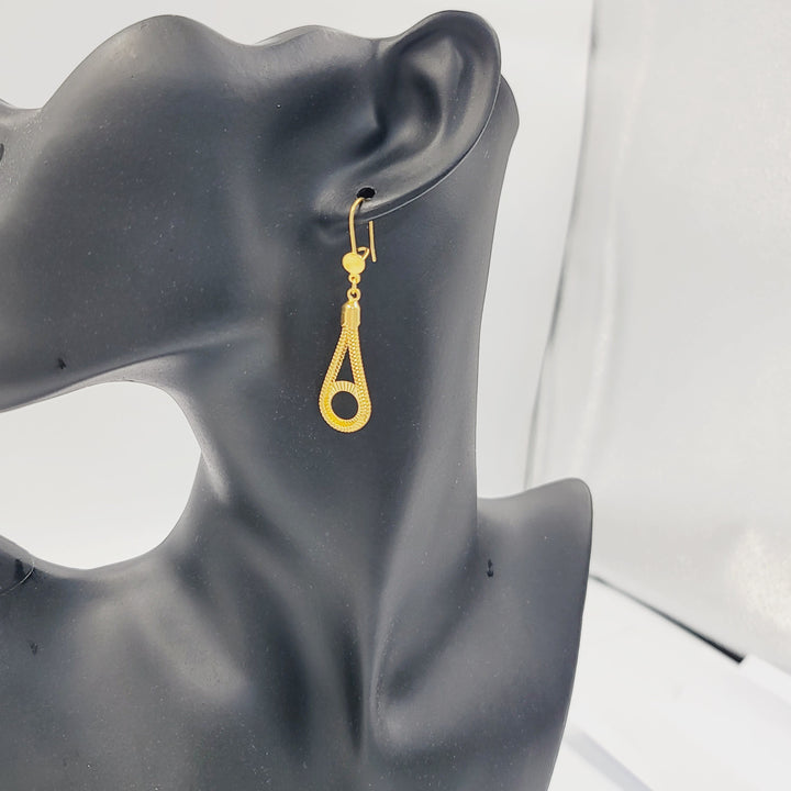 21K حلق فانسي-مجوهرات الشيخ سعيد-Saeed Jewelry 