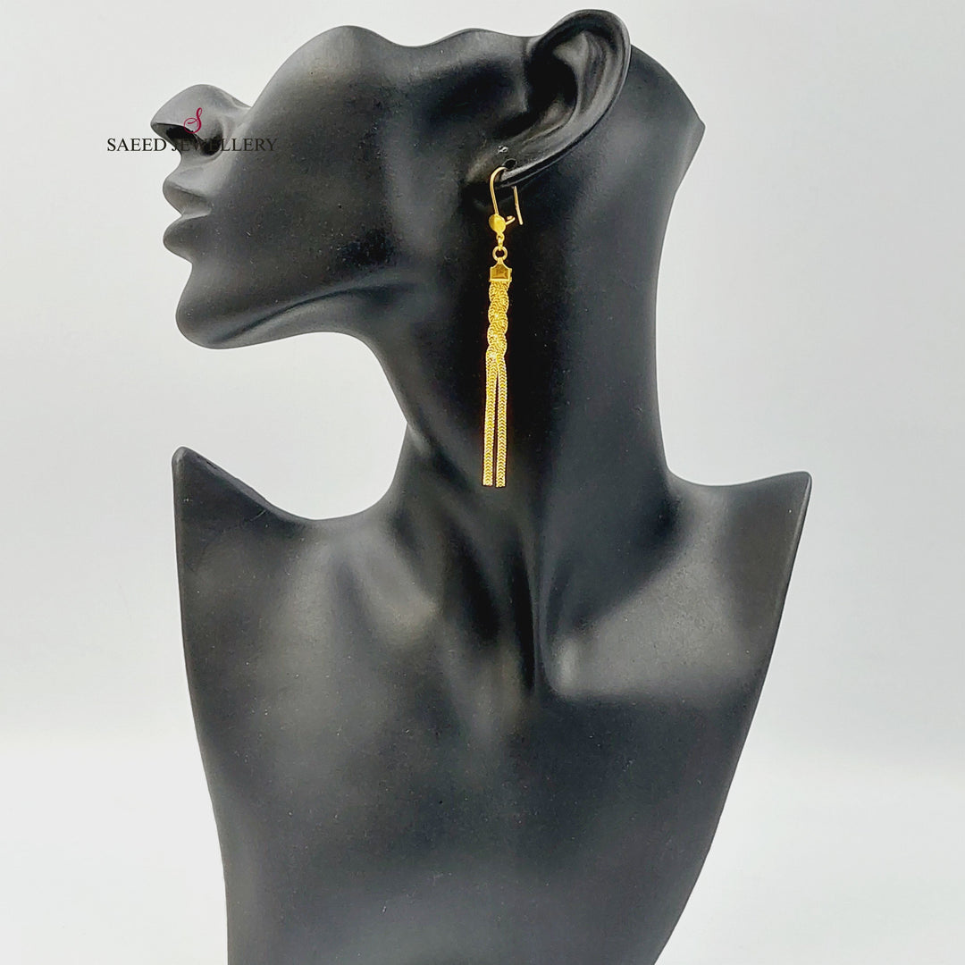 21K حلق فانسي-مجوهرات الشيخ سعيد-Saeed Jewelry 