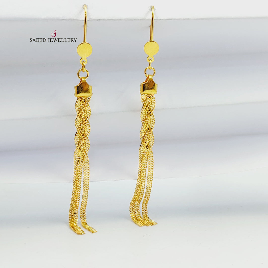 21K حلق فانسي-مجوهرات الشيخ سعيد-Saeed Jewelry 