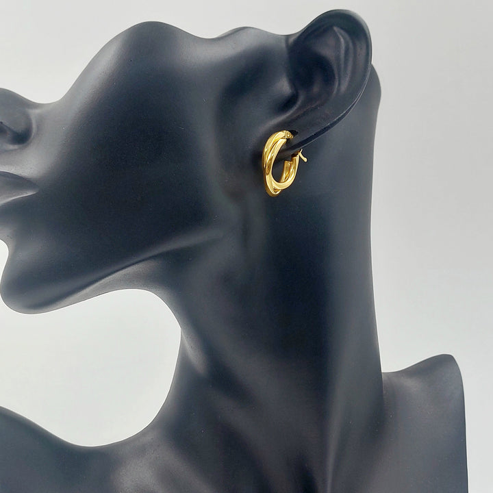 21K حلق ذبلة-مجوهرات الشيخ سعيد-Saeed Jewelry 