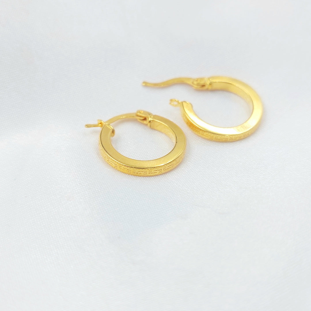 21K حلق ذبلة-مجوهرات الشيخ سعيد-Saeed Jewelry 