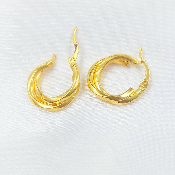 21K حلق ذبلة-مجوهرات الشيخ سعيد-Saeed Jewelry 