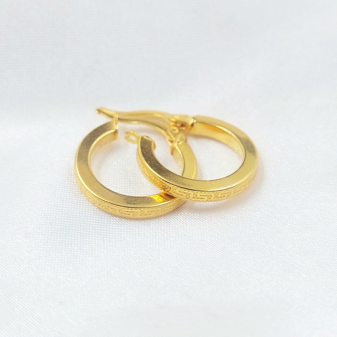 21K حلق ذبلة-مجوهرات الشيخ سعيد-Saeed Jewelry 