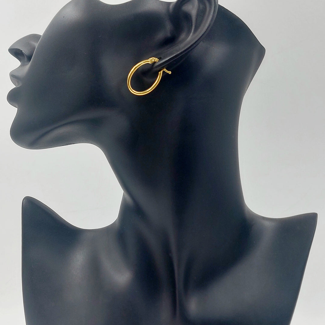 21K حلق ذبلة-مجوهرات الشيخ سعيد-Saeed Jewelry 