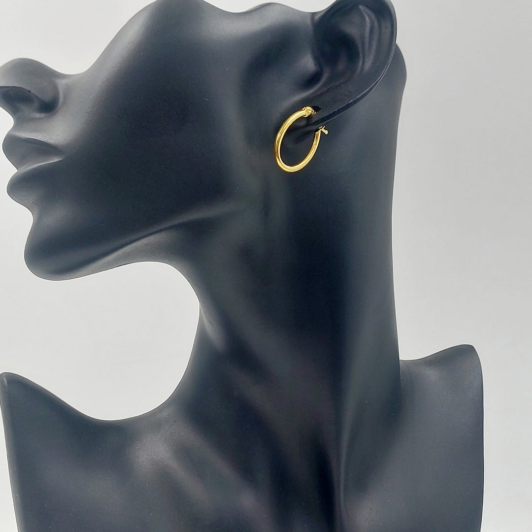 21K حلق ذبلة-مجوهرات الشيخ سعيد-Saeed Jewelry 