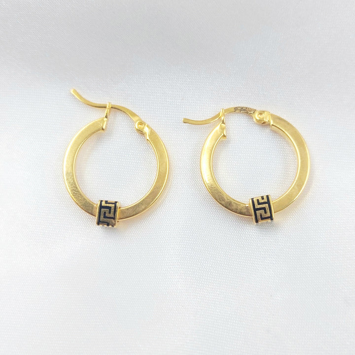 21K حلق ذبلة-مجوهرات الشيخ سعيد-Saeed Jewelry 