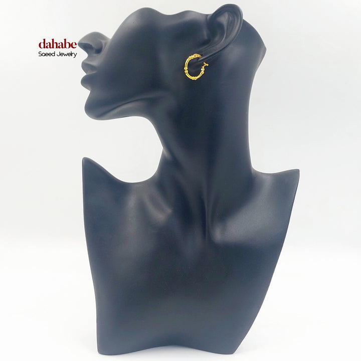 21K Gold Hoop Earrings