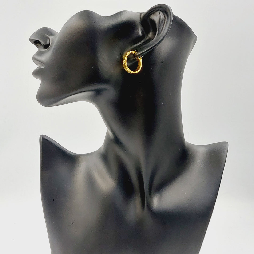 21K حلق ذبلة-مجوهرات الشيخ سعيد-Saeed Jewelry 