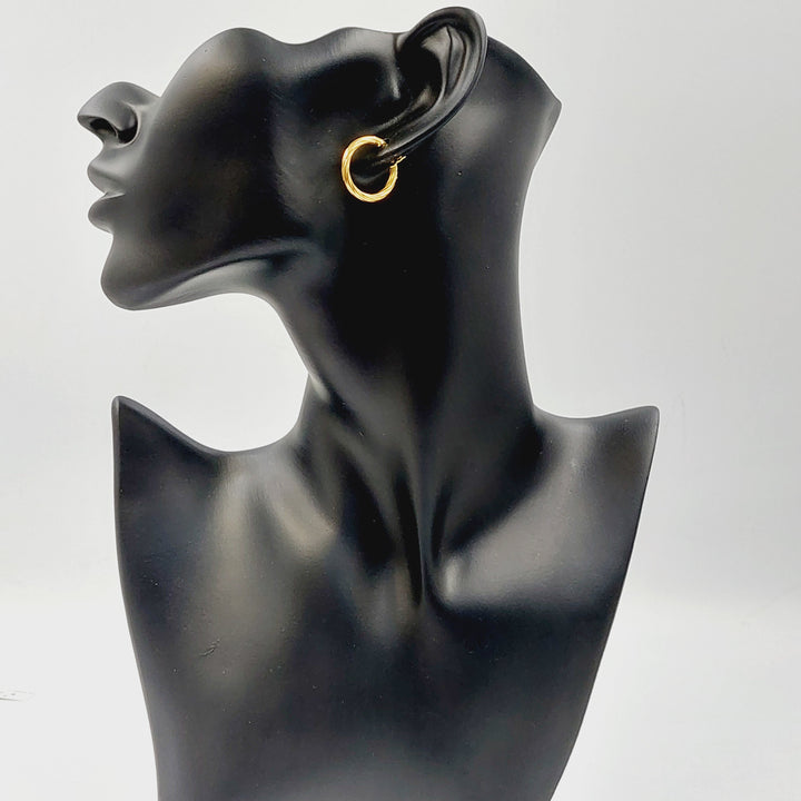 21K حلق ذبلة-مجوهرات الشيخ سعيد-Saeed Jewelry 