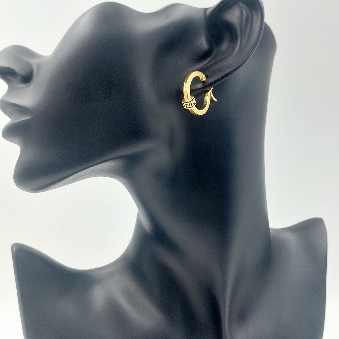 21K حلق ذبلة-مجوهرات الشيخ سعيد-Saeed Jewelry 