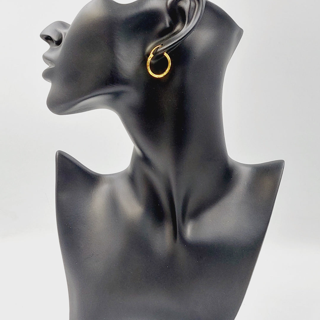 21K حلق ذبلة-مجوهرات الشيخ سعيد-Saeed Jewelry 