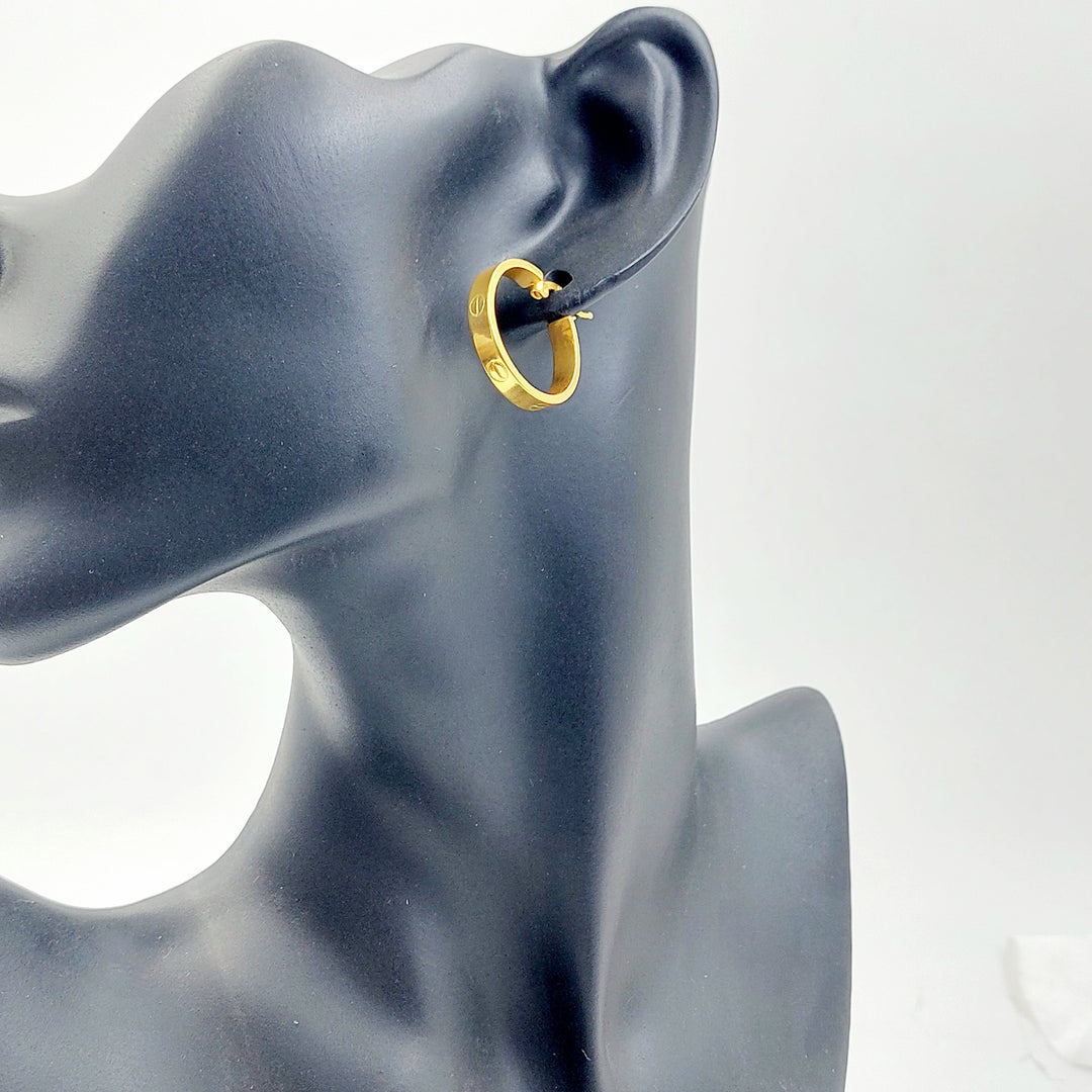 21K حلق ذبلة-مجوهرات الشيخ سعيد-Saeed Jewelry 