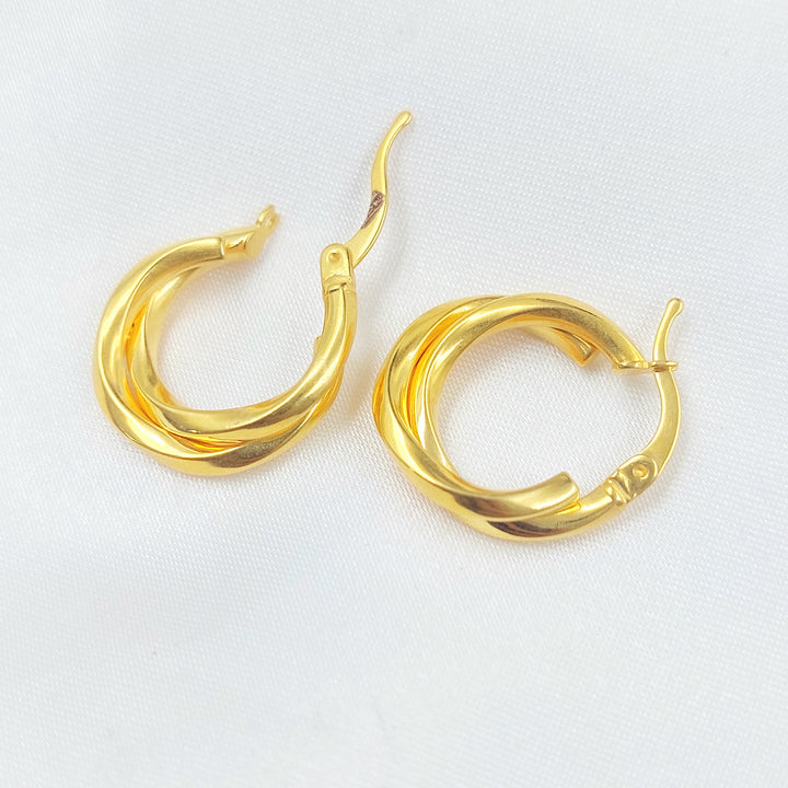 21K حلق ذبلة-مجوهرات الشيخ سعيد-Saeed Jewelry 