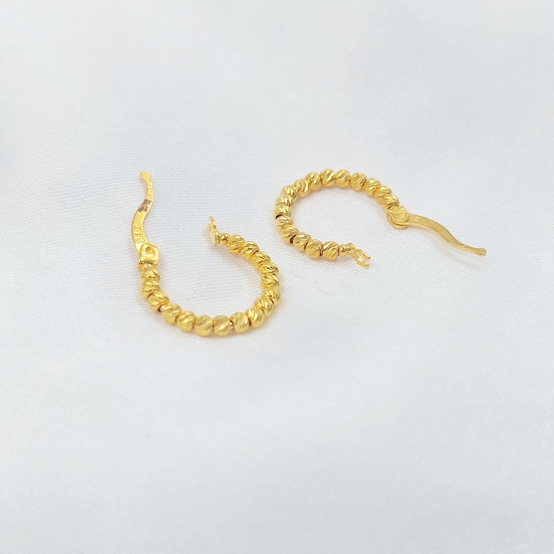 Hoop Earrings Made of 21K Gold by Saeed Jewelry 