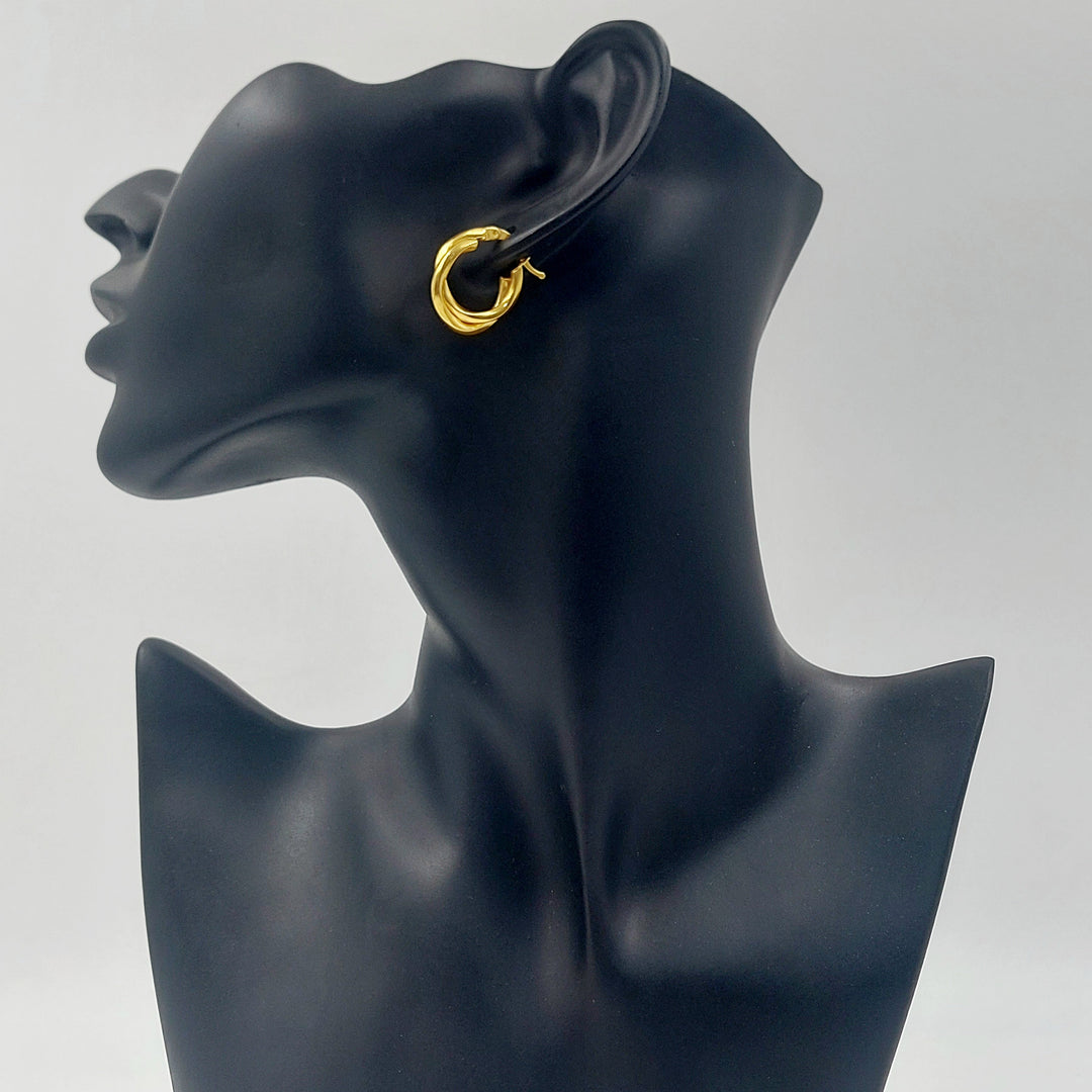 21K حلق ذبلة-مجوهرات الشيخ سعيد-Saeed Jewelry 