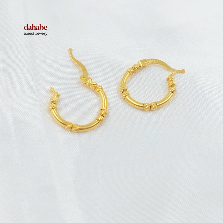 21K Gold Hoop Earrings