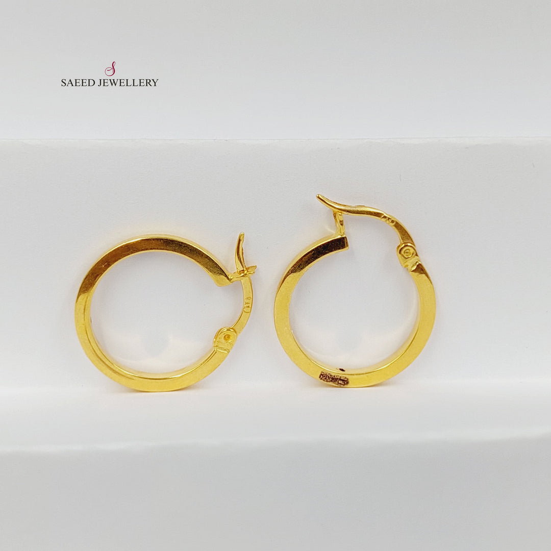 Hoop Earrings Made of 21K Gold by Saeed Jewelry 