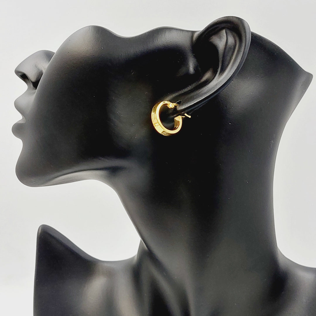 21K حلق ذبلة-مجوهرات الشيخ سعيد-Saeed Jewelry 
