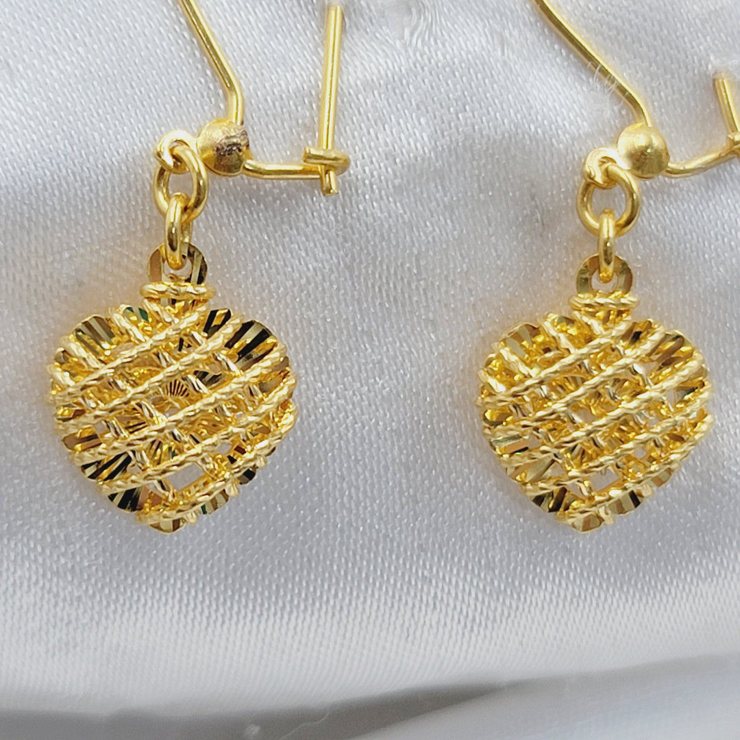 21K حلق شنكل ناعم-مجوهرات الشيخ سعيد-Saeed Jewelry 