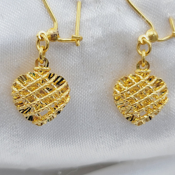 21K حلق شنكل ناعم-مجوهرات الشيخ سعيد-Saeed Jewelry 