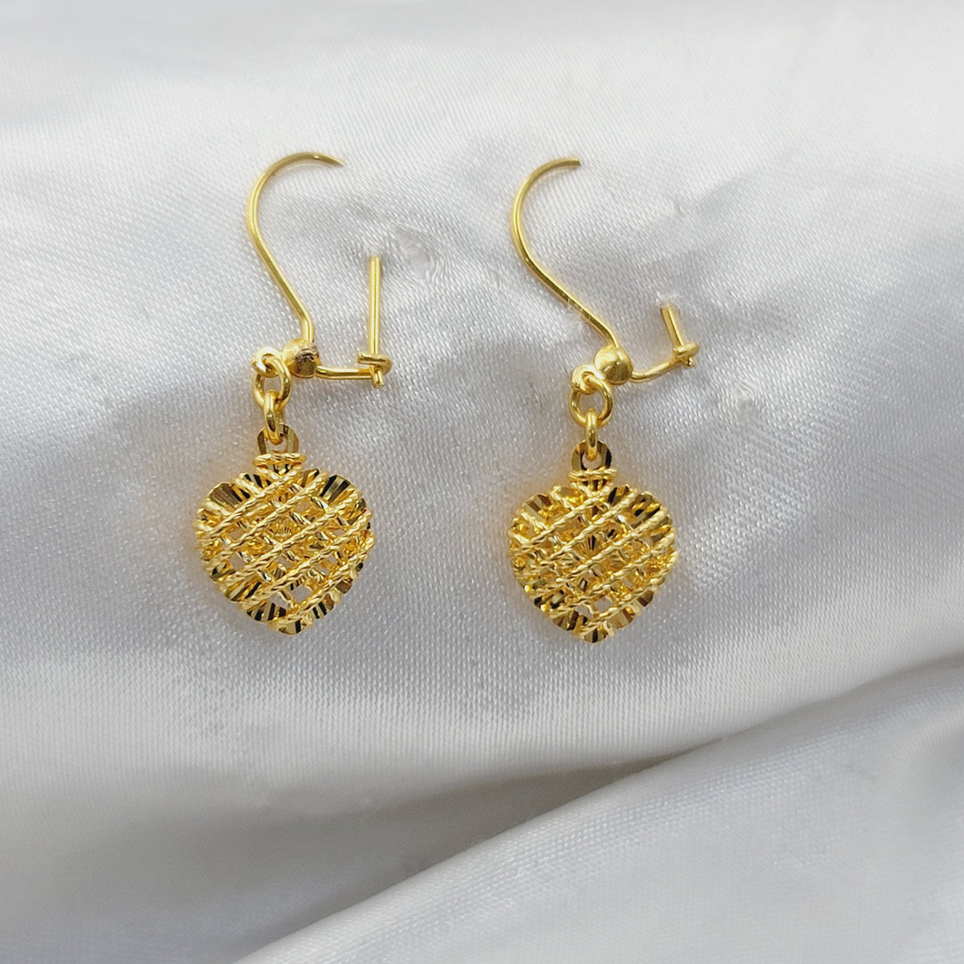 21K حلق شنكل ناعم-مجوهرات الشيخ سعيد-Saeed Jewelry 