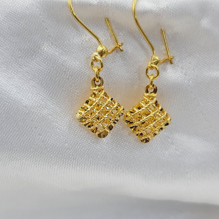 21K حلق شنكل ناعم-مجوهرات الشيخ سعيد-Saeed Jewelry 