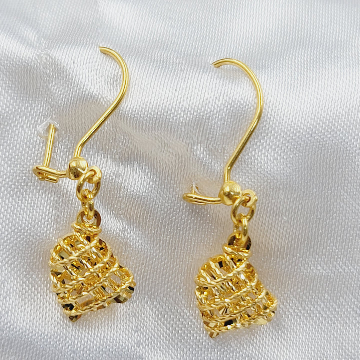 21K حلق شنكل ناعم-مجوهرات الشيخ سعيد-Saeed Jewelry 