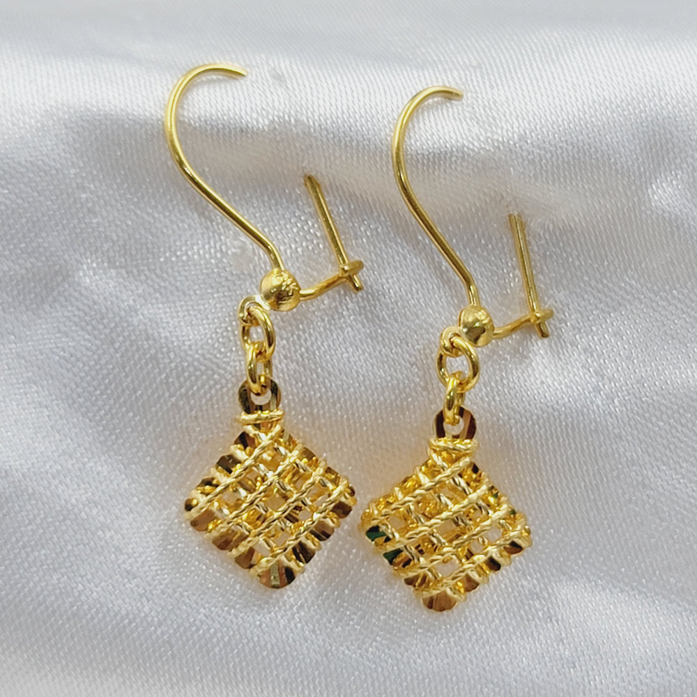 21K حلق شنكل ناعم-مجوهرات الشيخ سعيد-Saeed Jewelry 