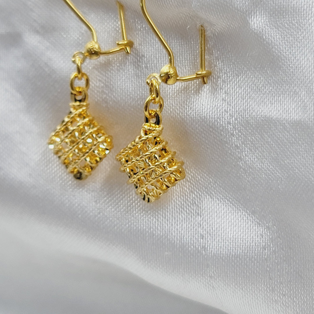 21K حلق شنكل ناعم-مجوهرات الشيخ سعيد-Saeed Jewelry 