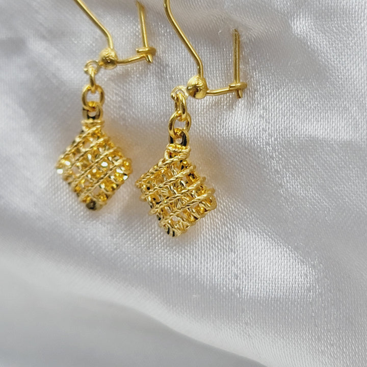 21K حلق شنكل ناعم-مجوهرات الشيخ سعيد-Saeed Jewelry 